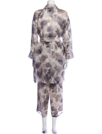Fendi Mesh Floral Print Pant Set