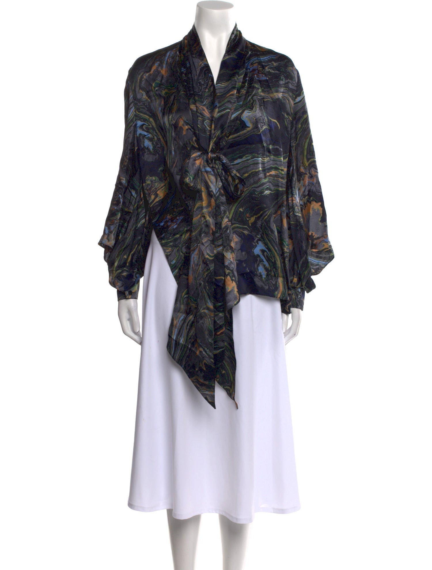 Fendi Silk Printed Blouse