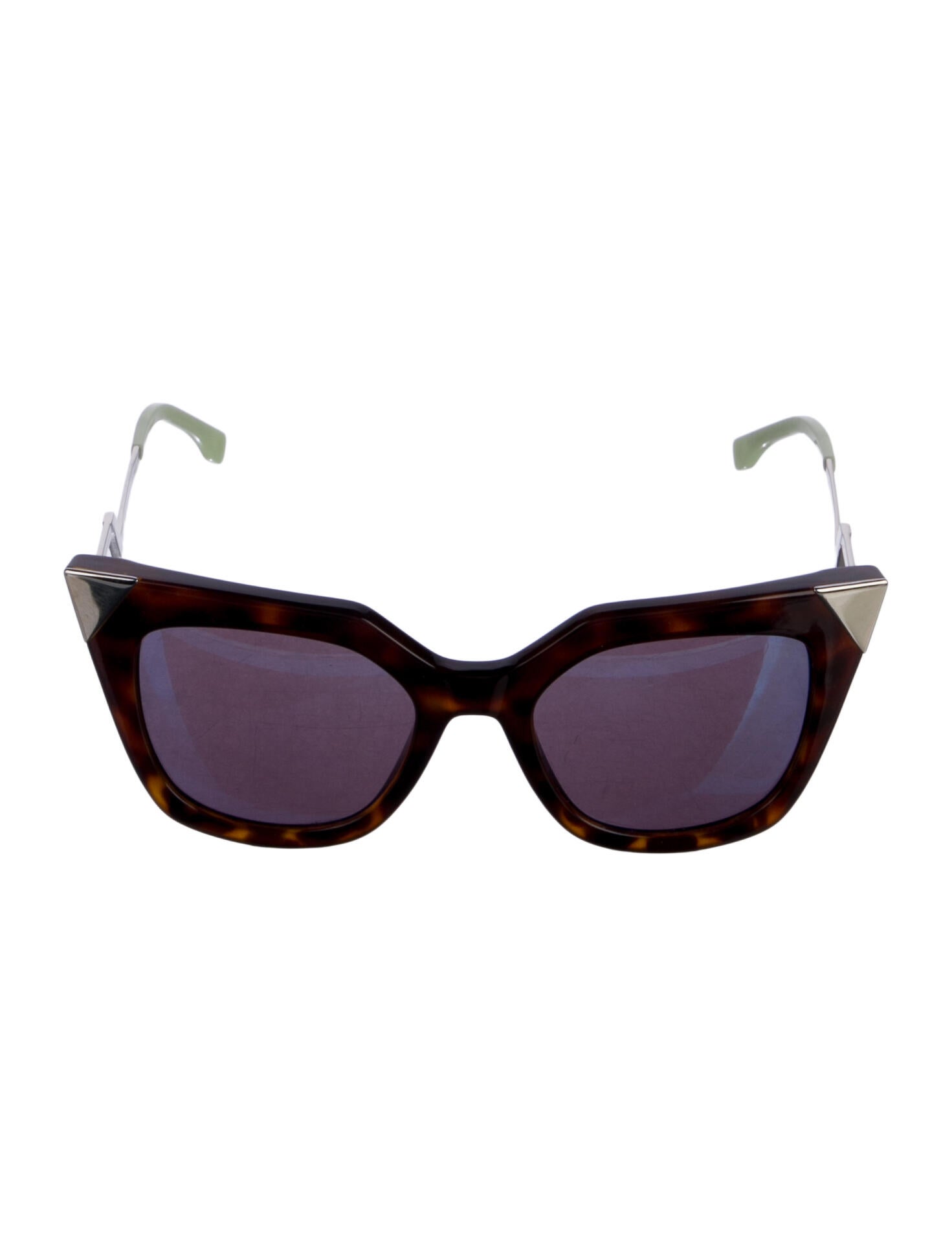 Fendi Zucca FF Logo Cat-Eye Sunglasses