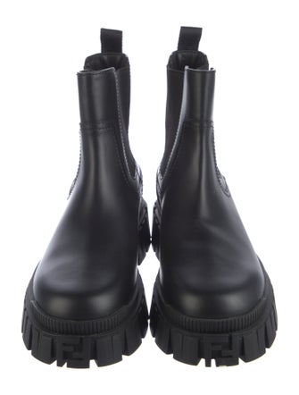 Fendi Force Zucca FF Logo Chelsea Boots