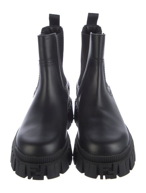 Fendi Force Zucca FF Logo Chelsea Boots