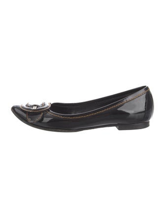 Fendi Patent Leather Ballet Flats