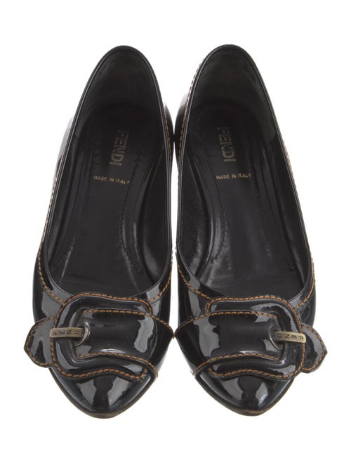 Fendi Patent Leather Ballet Flats