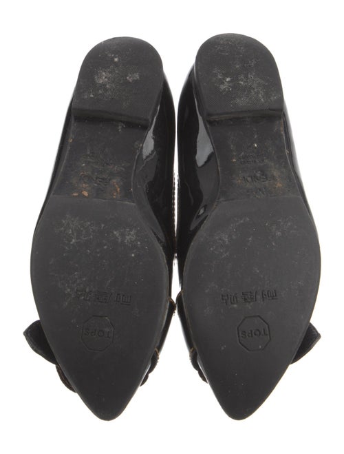 Fendi Patent Leather Ballet Flats