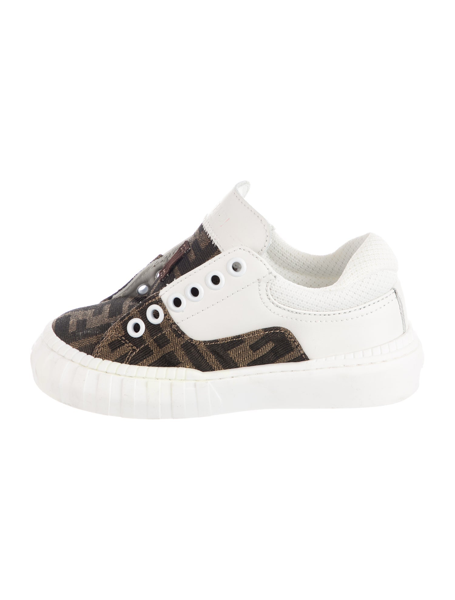 Fendi Boys' FF Zucca Low Top Sneaker