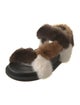Fendi Zucca FF Logo Mink Sandals