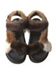 Fendi Zucca FF Logo Mink Sandals