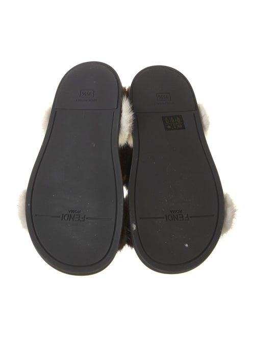 Fendi Zucca FF Logo Mink Sandals