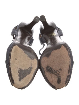 Fendi Leather T-Strap Pumps