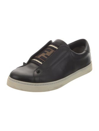 Fendi Zucca FF Logo Leather Sneakers