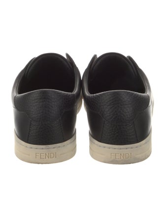 Fendi Zucca FF Logo Leather Sneakers