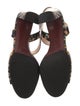 Fendi Leather Printed Sandals