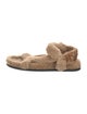 Fendi Zucca FF Logo Shearling Espadrilles