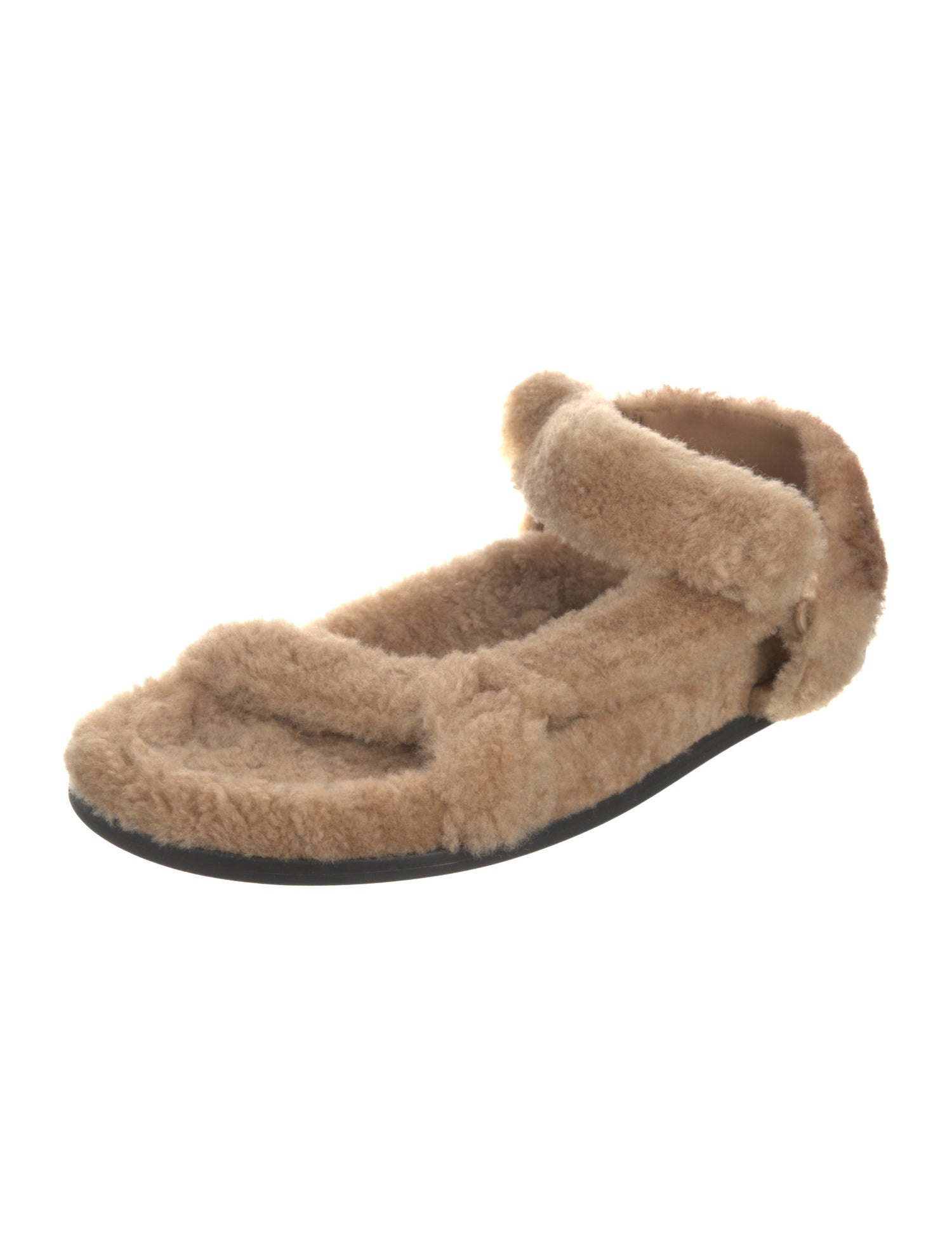 Fendi Zucca FF Logo Shearling Espadrilles