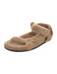 Fendi Zucca FF Logo Shearling Espadrilles