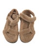Fendi Zucca FF Logo Shearling Espadrilles