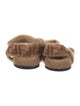 Fendi Zucca FF Logo Shearling Espadrilles