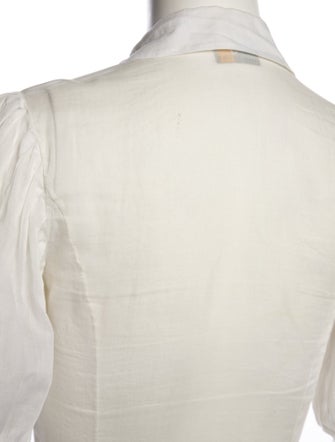 Fendi Short Sleeve Button-Up Top