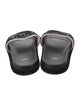 Fendi Zucca FF Logo Leather Slides