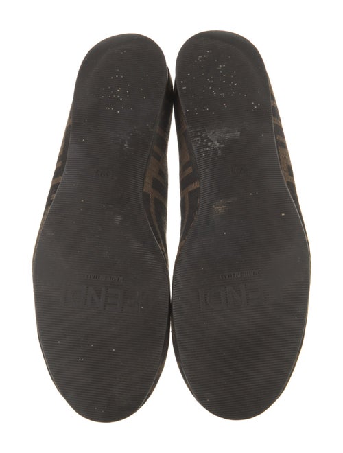 Fendi Zucca FF Logo Canvas Flats