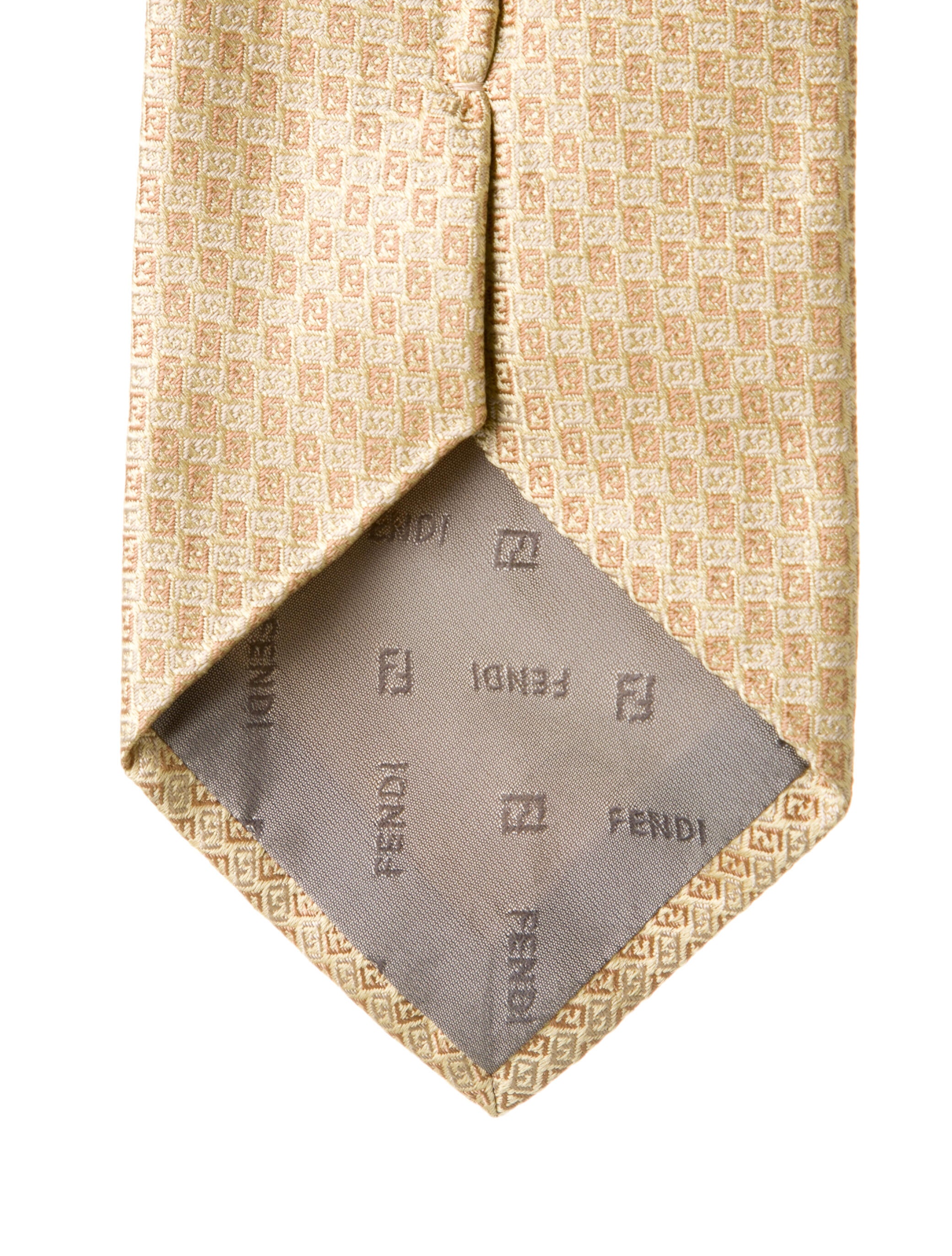 Fendi Silk Pattern Tie