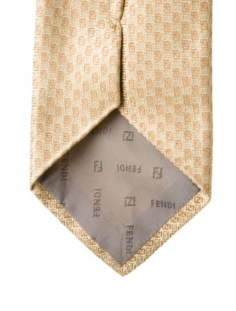 Fendi Silk Pattern Tie