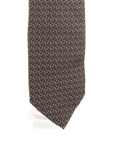 Fendi Ties Men's Gumbled Logo Print Tie