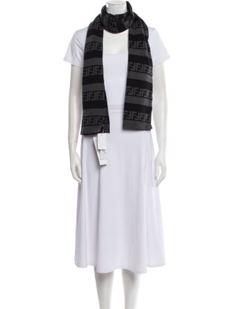 Fendi Wool Striped Scarf