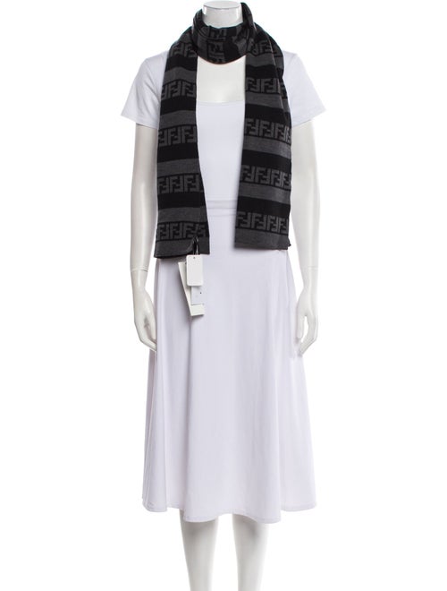 Fendi Wool Striped Scarf