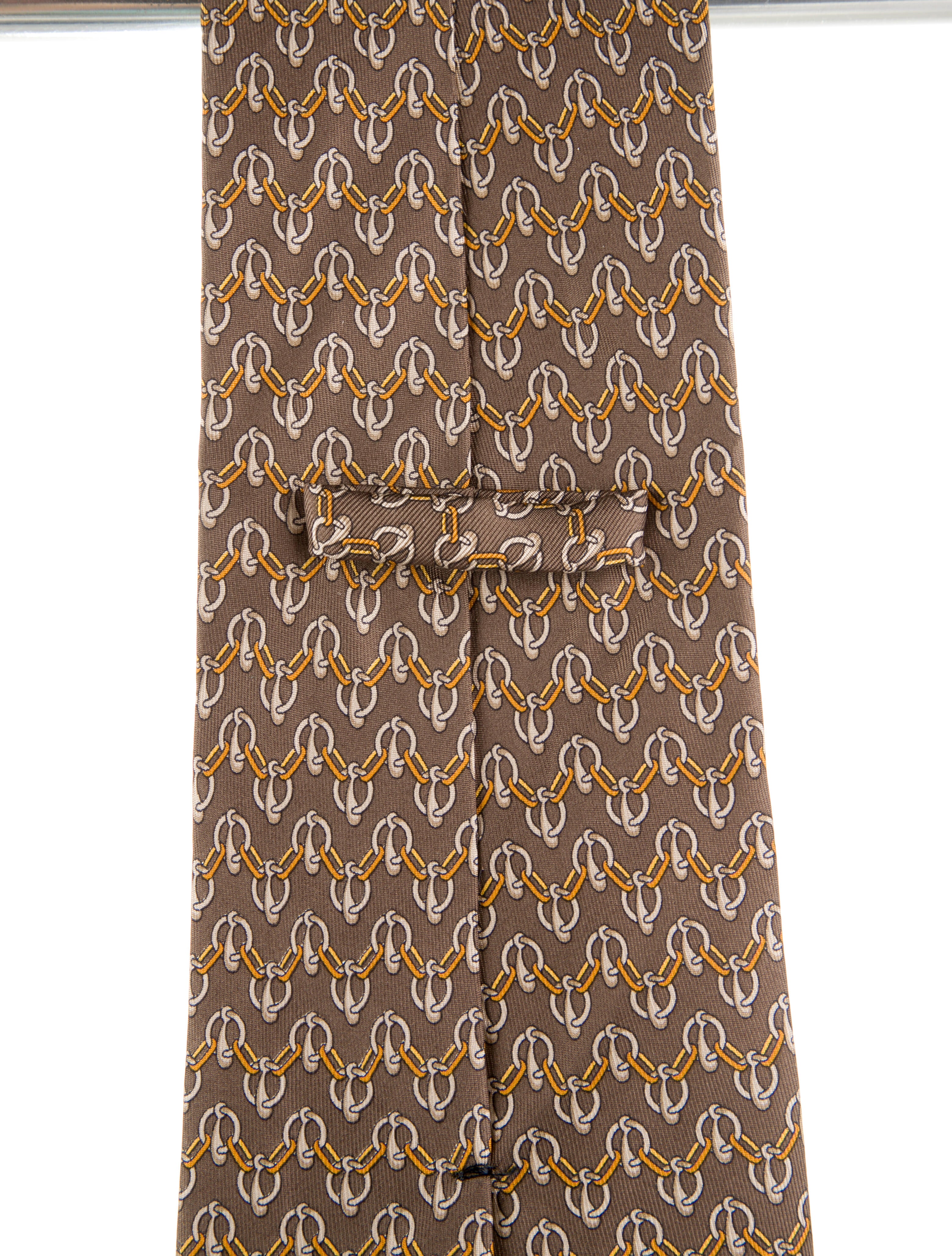 Fendi Men's Chain Pattern Print Tie
