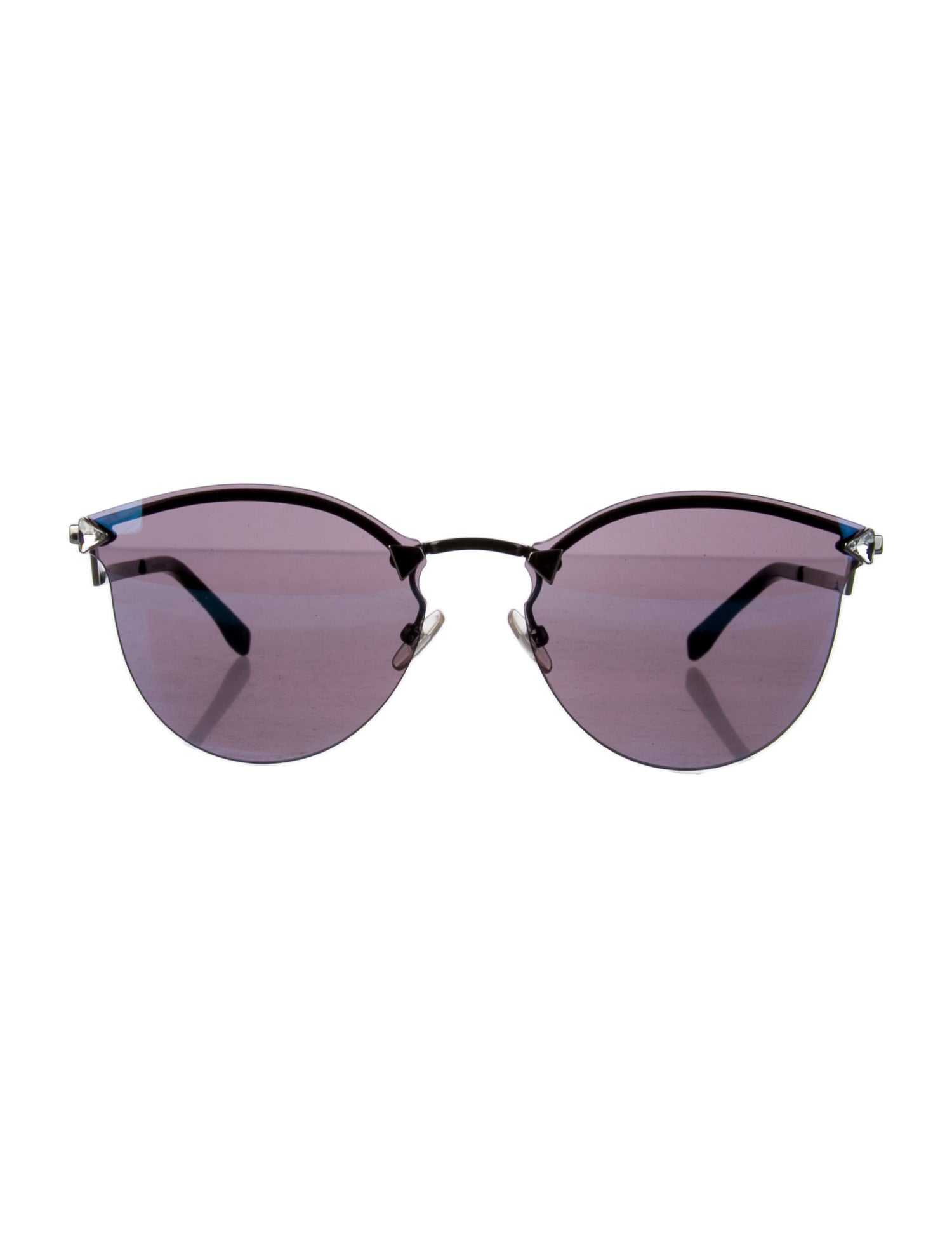 Fendi Round Mirrored Sunglasses