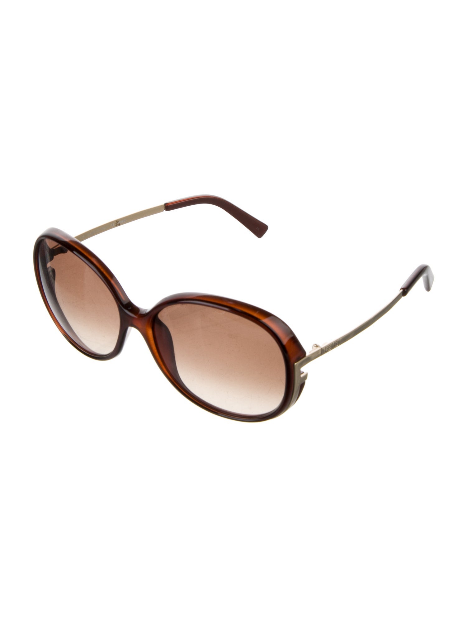Fendi Zucca FF Logo Oversize Sunglasses