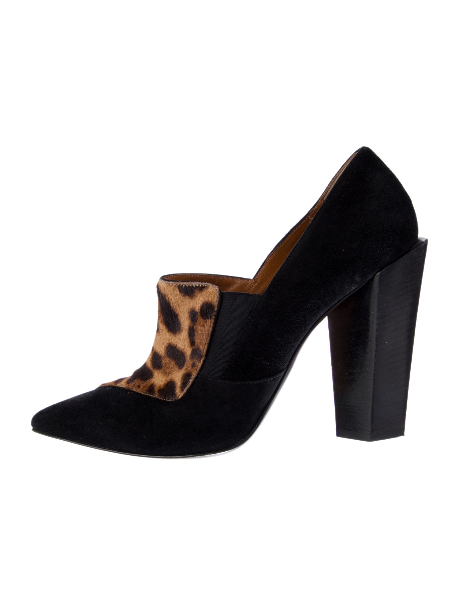 Fendi Suede Animal Print Pumps