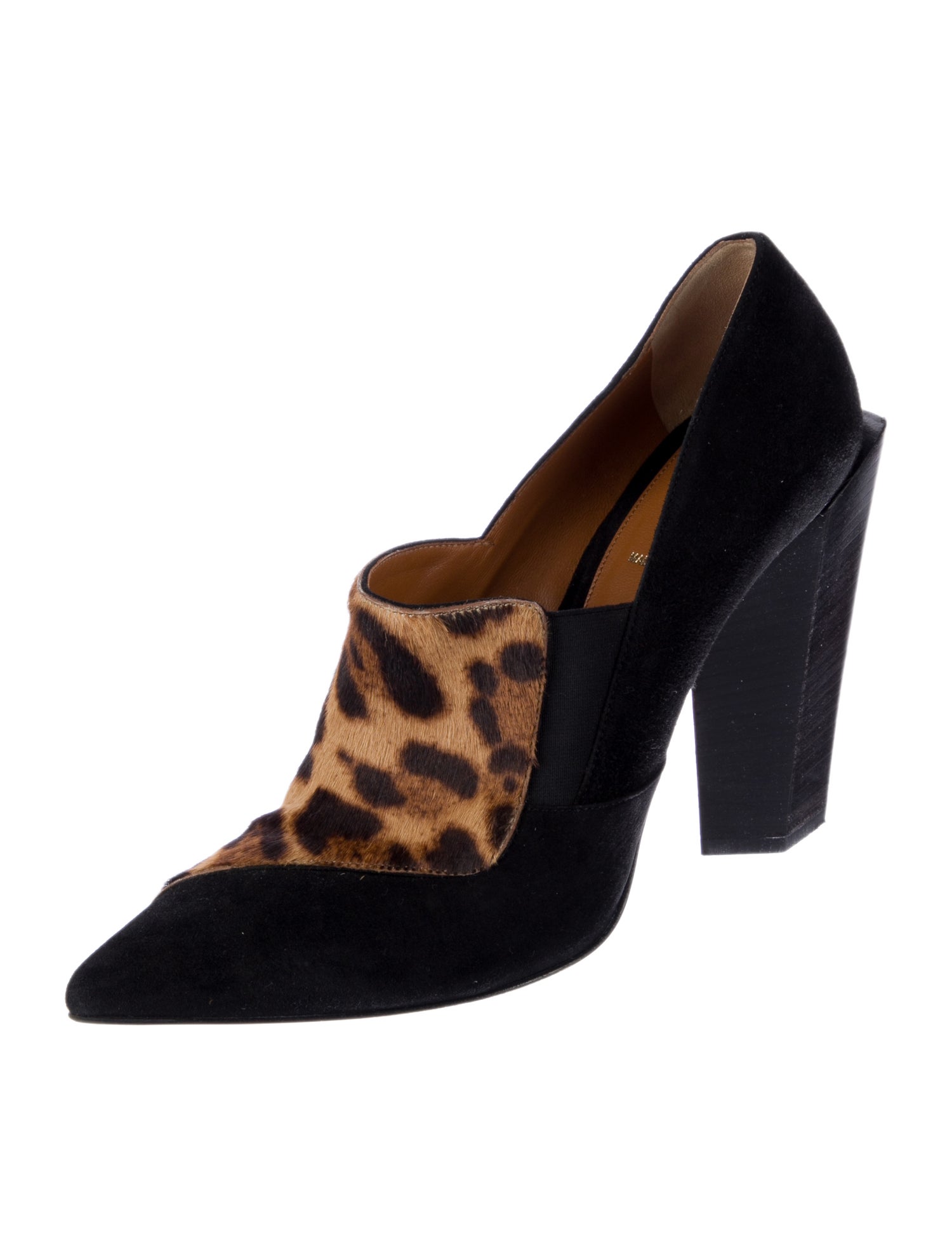 Fendi Suede Animal Print Pumps