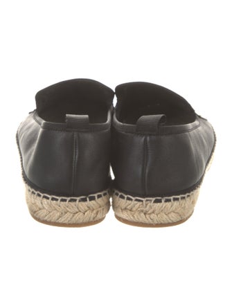 Fendi Leather Studded Accents Espadrilles