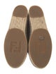 Fendi Leather Studded Accents Espadrilles