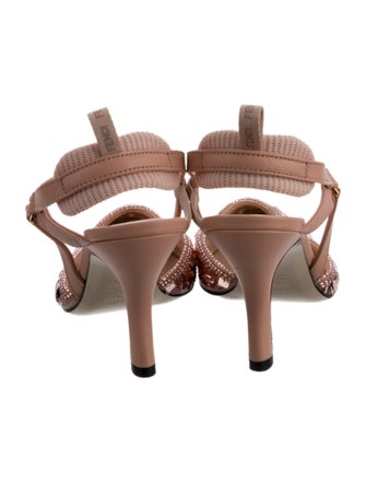 Fendi Sequins Sequin Embellishments Slingback Pumps