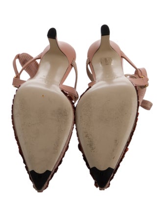 Fendi Sequins Sequin Embellishments Slingback Pumps