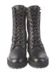 Fendi Zucca FF Logo Printed Combat Boots