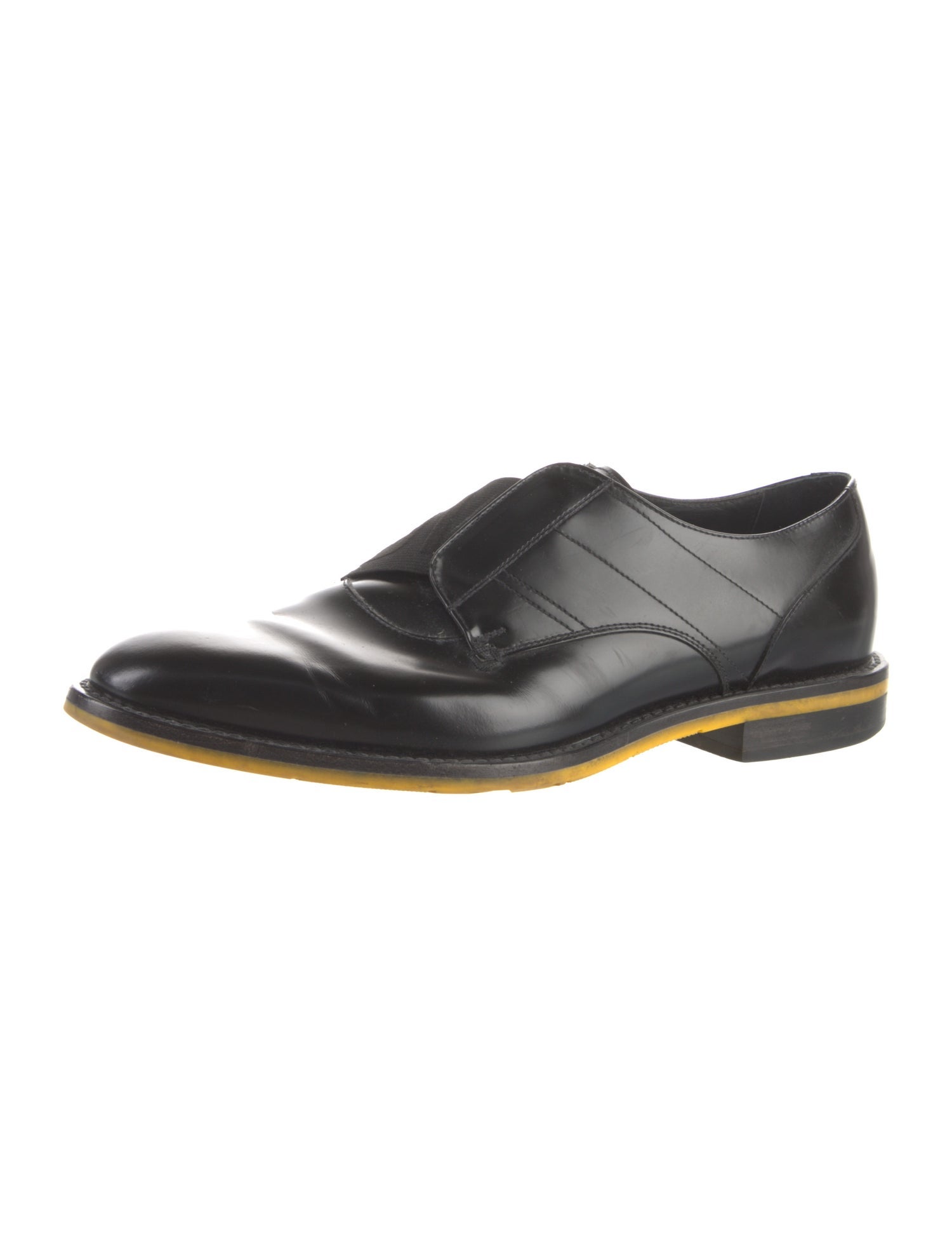 Fendi Zucca FF Logo Leather Loafers