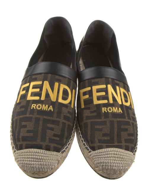 Fendi Zucca FF Logo Canvas Espadrilles