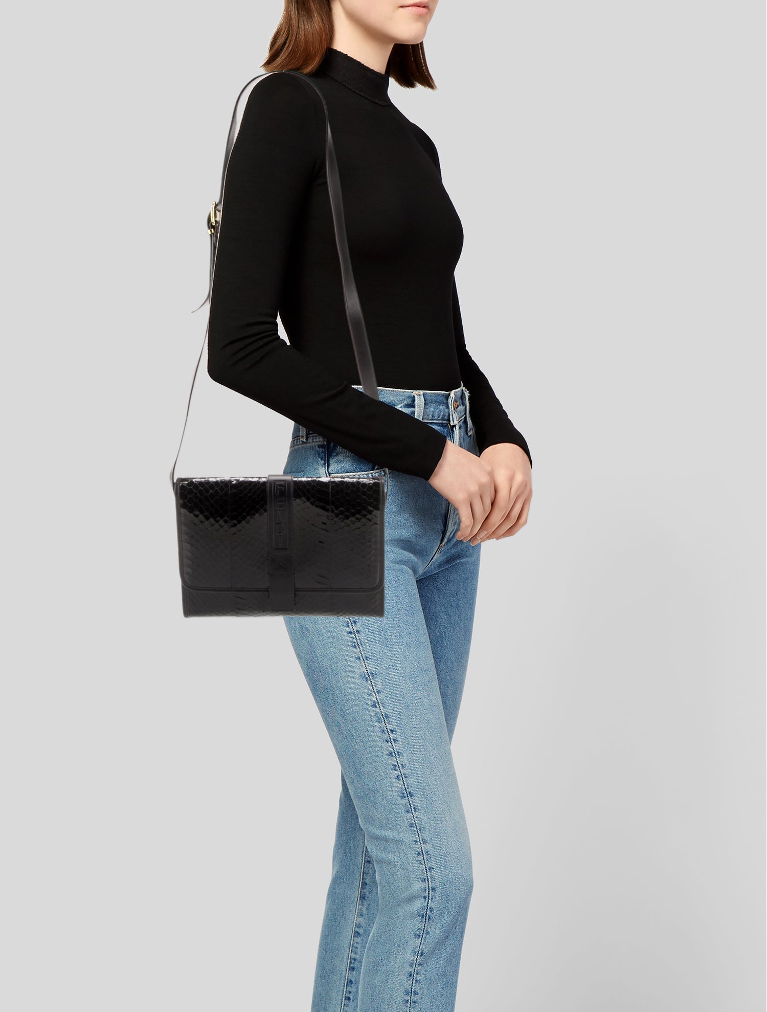 Fendi Python Crossbody Bag