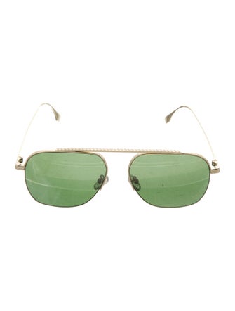 Fendi Zucca FF Logo Aviator Sunglasses
