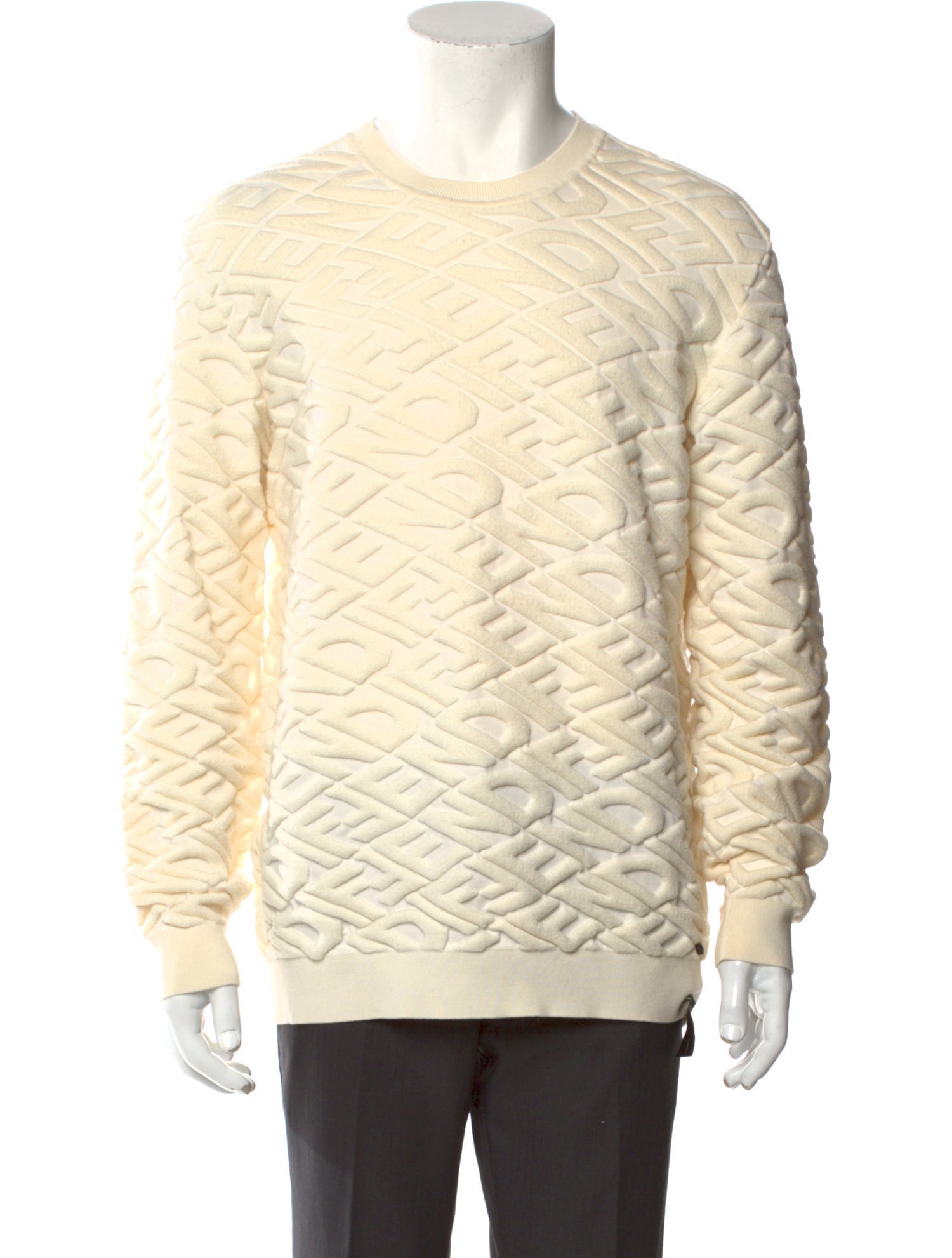 Fendi Wool Patterned Sweatshirt