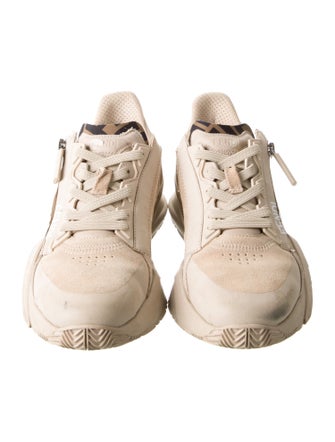 Fendi Zucca FF Logo Suede Sneakers