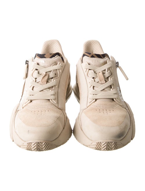 Fendi Zucca FF Logo Suede Sneakers