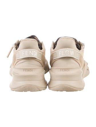 Fendi Zucca FF Logo Suede Sneakers