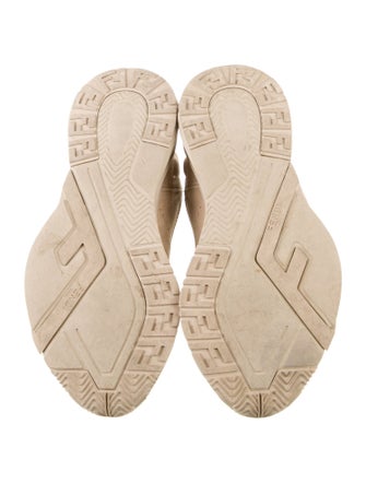 Fendi Zucca FF Logo Suede Sneakers