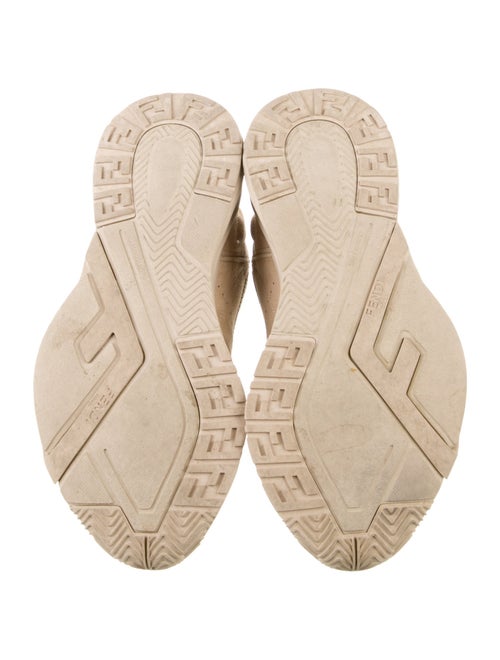 Fendi Zucca FF Logo Suede Sneakers