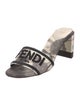 Fendi Canvas Printed Slides